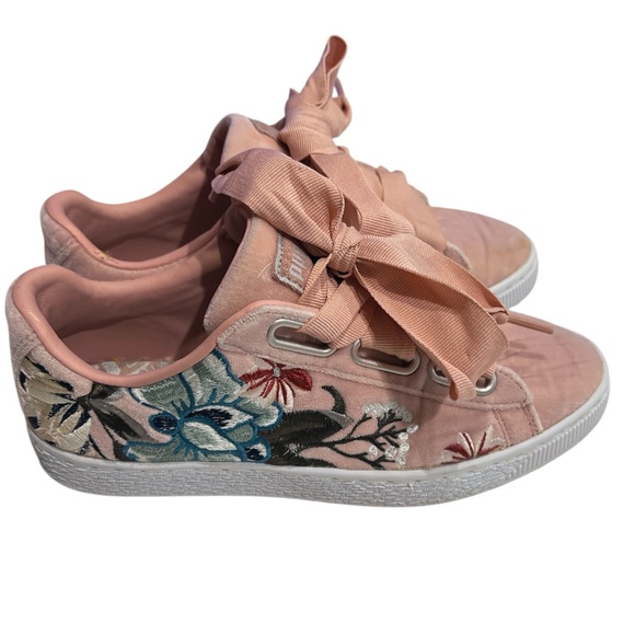 Puma Shoes - Puma Basket Heart Hyper Embroidery women's shoes size 7
